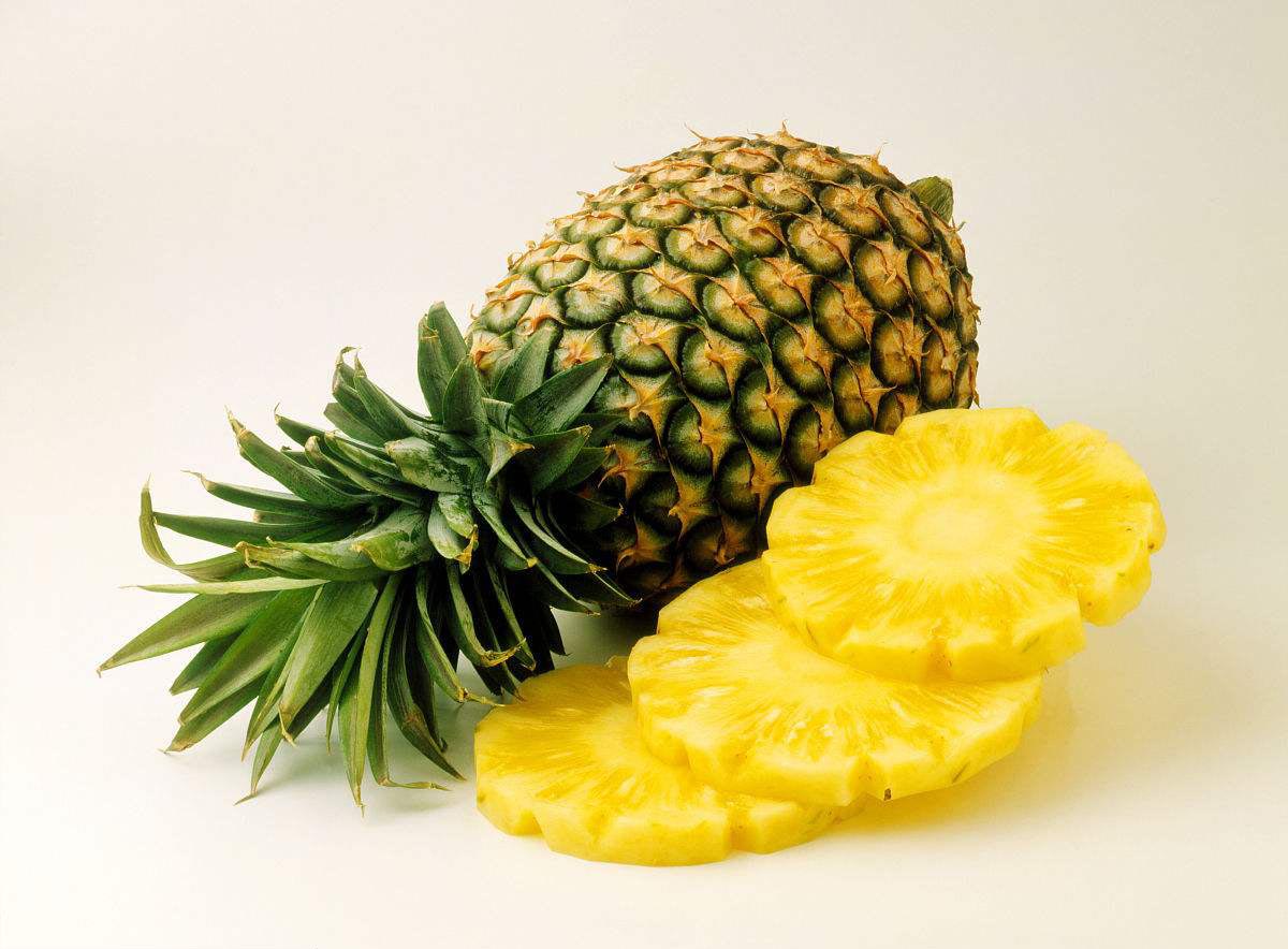 切片的菠萝高清摄影大图-千库网